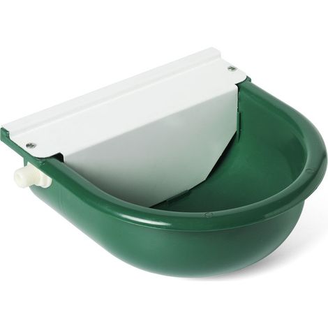 Abbeveratoio per cavalli da box in plastica a livello costante: Taglia unica, Verde