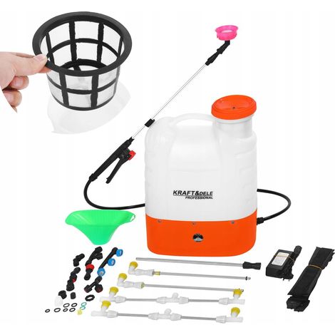 Spruzzatore a batteria da 16 l 12V 8Ah con lancia Kraft&Dele Set XXL (1/5)