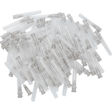 100 seringues dentaires jetables avec aiguille d'irrigation endo 27G, pointe fermée, orifice latéral, 100 pièces. (1/5)
