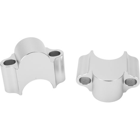 Rehausseur de guidon de moto 28 mm, collier de fixation universel de 30 mm de hauteur, compatible avec WR250F 2015-2017 (argenté) (1/5)