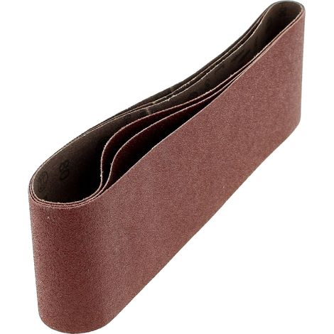 Bosch – Bandes abrasives pour ponceuse 75x508 – Grain 80 – Lot de 3 – Pour bois dur et teck – Ponçage efficace et précis