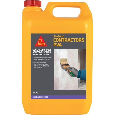 Everbuild Sika 754683 SikaBond Contractors PVA 5 litre EVB754683