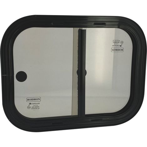 Baie coulissante réversible pour camping-car : - Modèle : 600 x 800 mm - Laquée blanche