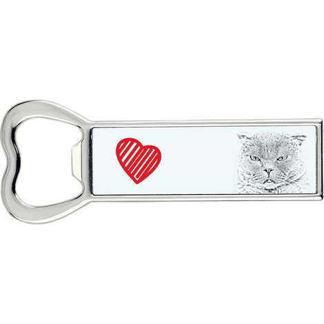 Scottish Fold - un apribottiglie con un gatto, un apri-frigo personalizzato, un regalo unico per uomo di Art-Dog (1/5)