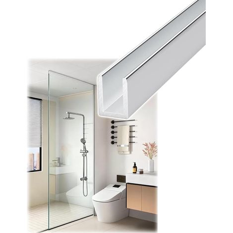Profilé en U pour porte de douche, éléments cadre panneau fixe cloison (1/5)