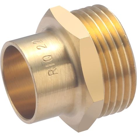 Machón para Soldar Roscar QUICK PLOMBERIE - Ø22 mm Macho 1' x 2 Unidades