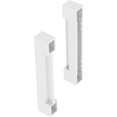 Blum Ambia-Line Doppelrelinghalter, Relinghalter für Legrabox Höhe C, seidenweiß