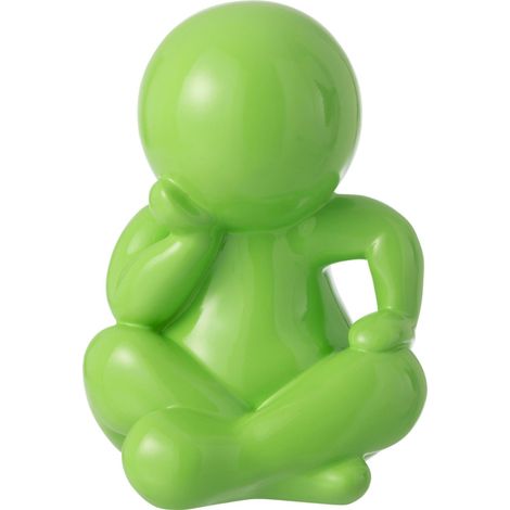 Figurine verte en résine style pop - vert brillant (1/5)