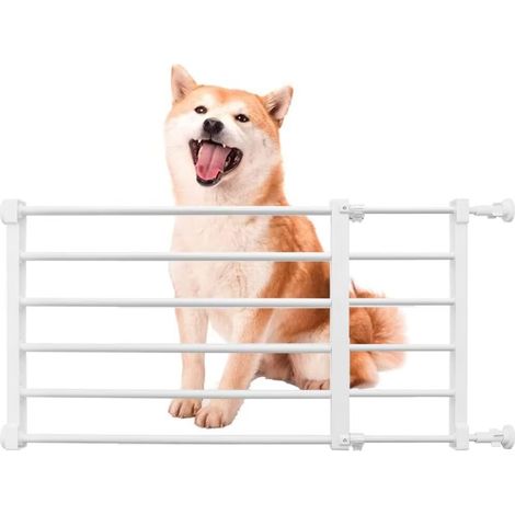 Puerta corta para perros, puerta de paso, puerta para mascotas pequeñas a presión, puerta para mascotas baja y ajustable, puerta para perros pequeños, puerta de interior (altura 36 cm, ancho 56-100 cm (1/5)