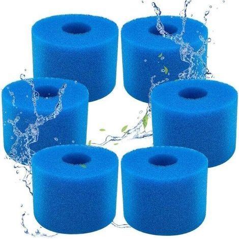 Filtres de Piscine en Mousse Filtre pour Intex Type S1 - Filtre en Mousse pour Spa, Piscine - Réutilisables et lavables - Éponge de Filtration de Type S1 - 6Pièces (1/4)