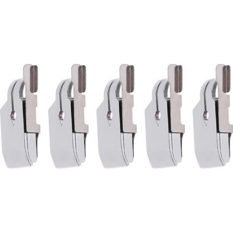 Pied presseur pour couture droite en acier inoxydable (5 pièces) : accessoires de machine à coudre robustes et légers