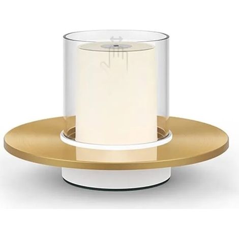 Lampe de chevet bougie LED dore lumire chaude portable protection des yeux lampe de nuit capteur tactile YYV (1/4)