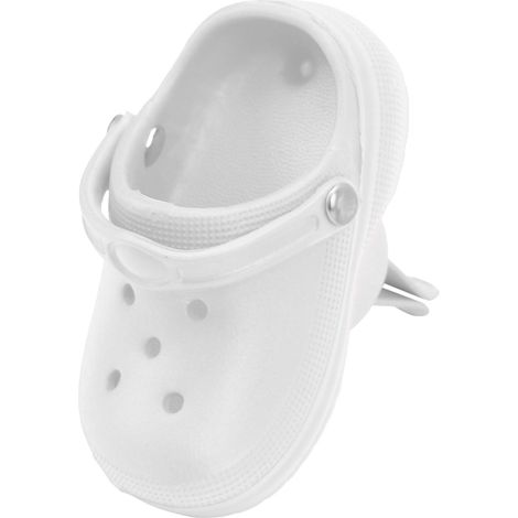 Diffuseur d'air blanc clip grille ventilation forme sandale, anti-fatigue conduite, rafraîchissant, accessoire auto mignon, désodorisant sortie clim (1/5)