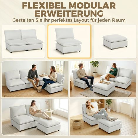 Fauteuil d'appoint moderne en similicuir gris, assise large et profonde, rembourrage épais, montage simple