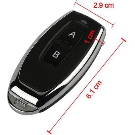 Télécommande Récepteur 433 Mhz Apprentissage Ev1527 Pour Portes Fenêtres Rideaux Alarme 1 Télécommande + 1 Récepteur (1/4)