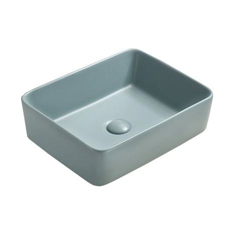Mexen Catia Aufsatzwaschbecken 48 x 37 cm, Helles mattes Grün - 21314848 (1/2)