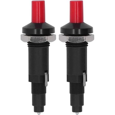 Allumeur Piézoélectrique,1 Out 2 Allumeur à Bouton,d'allumage à étincelle piézo,Allumeur Gril de Barbecu,pour barbecue à gaz Allumeur à électrode-2 Pièces (1/4)