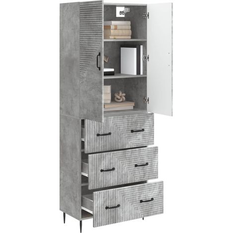 Set di armadi 2 pz Grigio Cemento 66 x 34,5 x 90 cm DAS775832 (1/5)