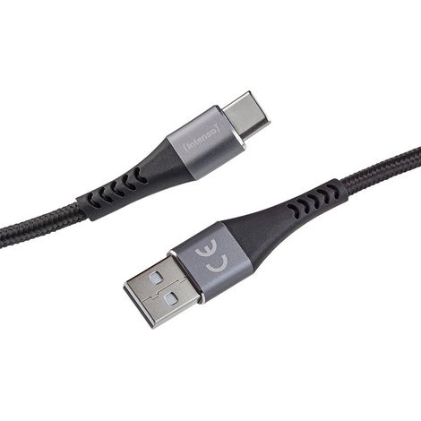 Intenso Câble de charge/données USB-C A315C, 1,5 m, charge rapide jusqu’à 60 watts, noir
