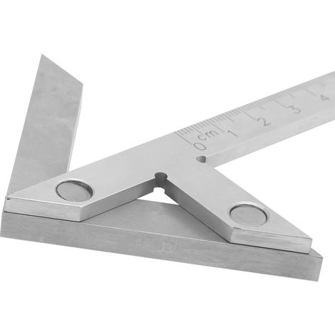 Hochpräziser Zentrierwinkelmesser, Winkellineal, Winkelmesser, Zentrierlehre, 100 x 70 mm (1/5)