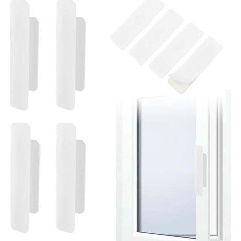 Set di 4 serrature scorrevoli in acciaio inox Enowelir per porte di bagno e camera da letto, catenaccio di sicurezza da 2 pollici (1/4)