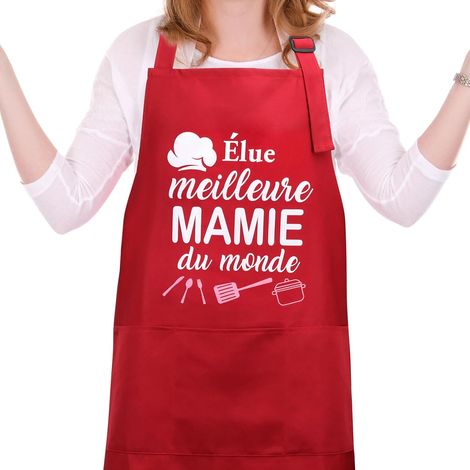 Tablier Réglable avec 2 Poches pour Fête des Grands-mères, Fête des Pères (1/5)