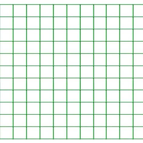 Confine RETE PER RECINZIONI PLAST. maglia mm.12x12 Ø filo mm.1,20 H cm.100 col. Verde