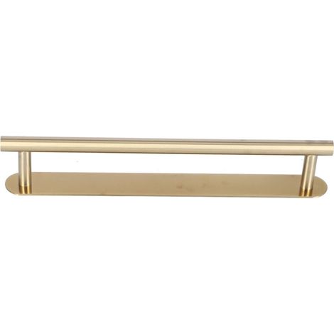 Toallero, toallero de pared de una sola barra para baño y cocina, toallero autoadhesivo, toallero de cocina, toallero cepillado, (50 cm)