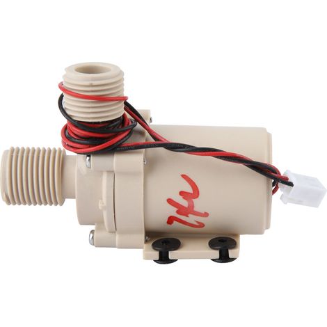 Pompe à eau de circulation 24 V 8 L/min, moteur sans balais, pompe solaire pour eau chaude/froide