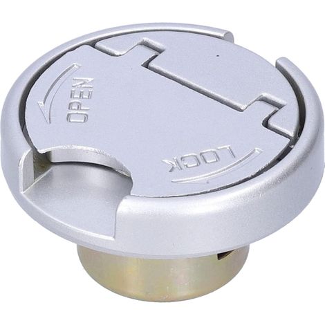 Bouchon de Verrouillage de Réservoir d', Capuchon de Verrouillage en Acier Inoxydable, Capuchon de à 2 Clés, Ajustement Universel pour Scooter GY6, Moto, RUCKUS, ROKETA et BAJA (1/5)