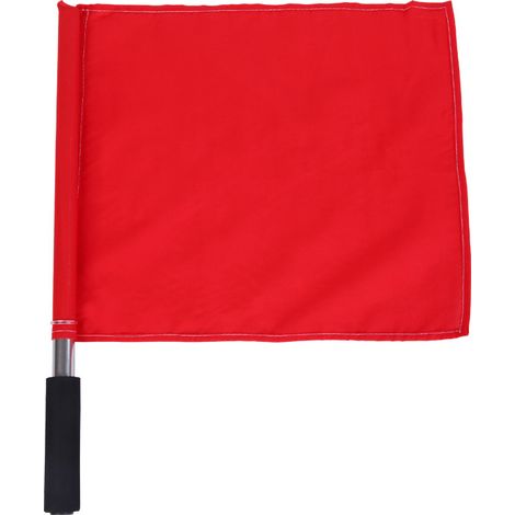 4 drapeaux de signalisation manuelle, drapeau de commandement, drapeau d'arbitre (rouge) (1/2)