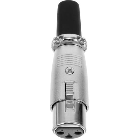 eur Micro XLR 3 Broches en Métal Haute Fidélité Plug and Play pour Enregistrement et Discours, Prise Micro Audio Professionnelle Fiable (1/5)