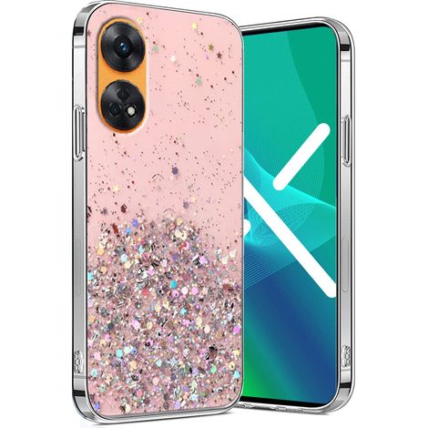 Oppo Reno8 T Hülle, Glitzernd, Pink (1/3)