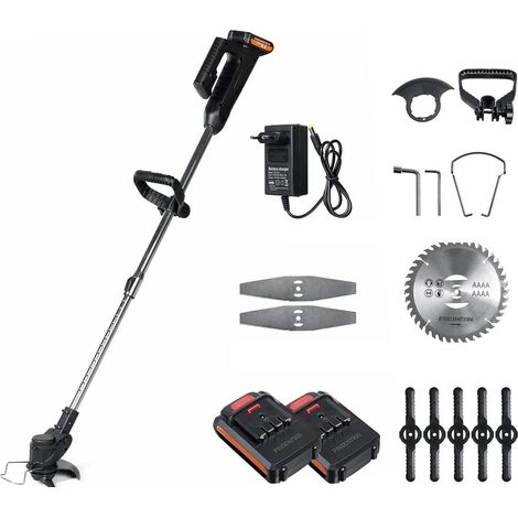 Tondeuse à Gazon électrique 1800W 42V Taille-haie sans Fil Tondeuse à Main réglable Outil électrique de Jardin avec Batterie (Color : 2 Battery, Size : Small) (1/5)