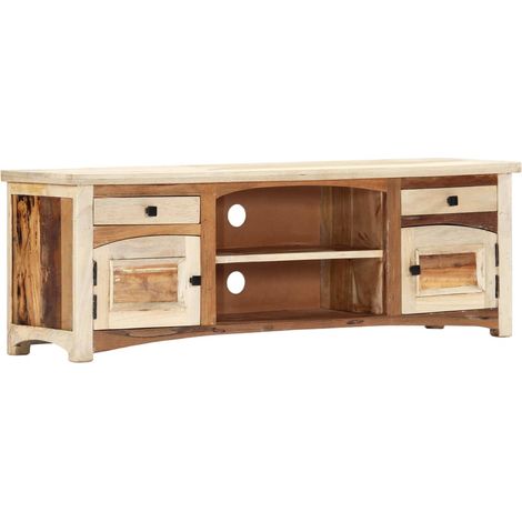 TV-Schrank 120x30x40 cm Altholz Massiv