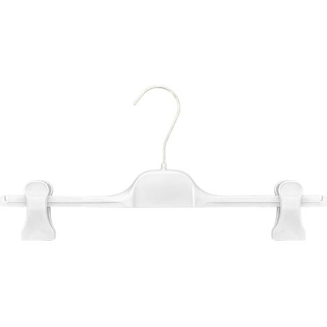10 Cintres, Pinces, Plastique, 40cm, Gain De Place, Pantalons, Jupes, Armoire