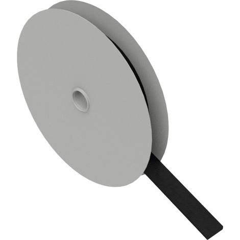 Hebotec 11-KE10005FRT Klettband zum Bündeln Haft- und Flauschteil (L x B) 5000 mm x 10 mm Schwarz 5 (1/2)
