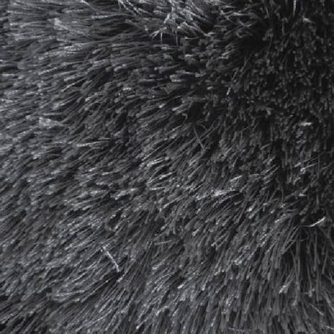 Tappeto Lavable, Altura Pelo 35 mm 100% Poliéster, Forma Rectangular, Apto para Calefacción, 67x67 cm Negro Antracita (1/3)