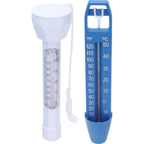 Schwimmendes Poolthermometer-Set, mehrere robuste und wasserdichte Wasserthermometer mit Trageschlaufe (1/5)