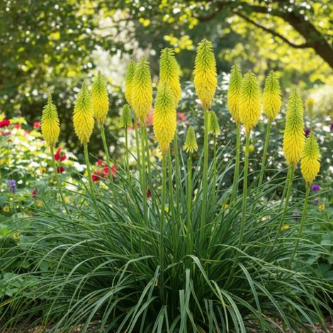 Kniphofia, Tison de Satan Bee's Lemon/Lot de 3 godets