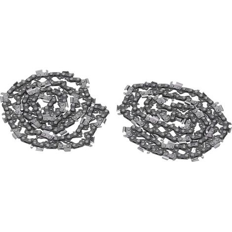 2pcs Chaîne de Tronçonneuse, 18 Pouces 325 68 72dl Kit D'ensemble en Acier en Alliage de Lame de avec Dents de Scie Incisives pour le Travail du Bois, L'exploitation (Chapitre 68) (1/4)