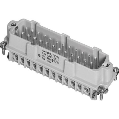 Insert mâle Nombre total de pôles 24 + PE Amphenol C146 10A024 002 1-1 Heavy/mate® C146 1 pc(s) D24860 (1/2)