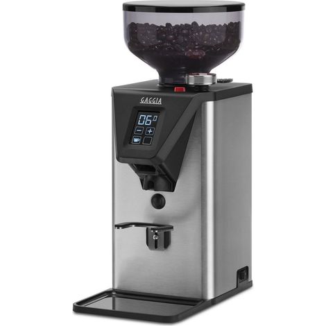 GAGGIA MILANO MDF55 MOULIN À CAFÉ EXPRESSO, TRÉMIE DE 250 G, FABRIQUÉ EN ITALIE, ÉCRAN TACTILE ET BOUTONS ROTATIFS, RÉGLAGE MICR (1/3)
