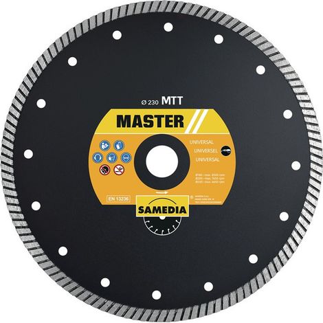 Disco de diamante Mtt D. Dimensura de 150 mm de 22.23 mm enfriado directamente