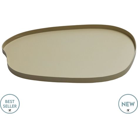 Plateau de service et de présentation pour la cuisine et le salon coloris beige - PANGIVO (1/2)