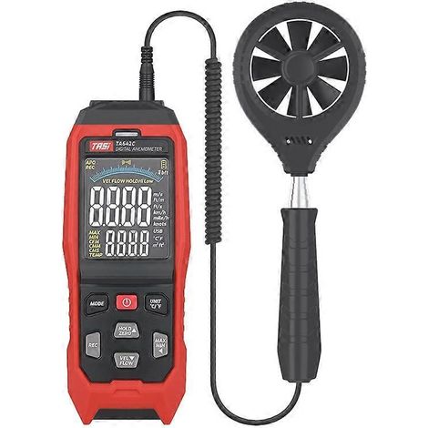Anémomètre et débitmètre numérique portable TA642C (1/4)