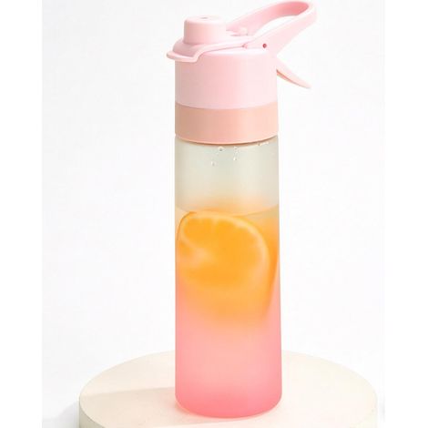 Gourde avec Brumisateur 700ml, Gourde de Sport Portable Outdoor & Fitness, Gourdes Étanche à Large Ouverture avec Sangle, Gourdes Réutilisable Course Vélo Randonnée (rose) (1/5)