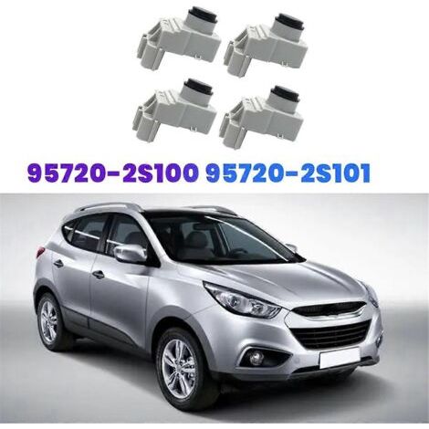 Lot de 4 capteurs de distance pour stationnement automobile 95720-2S000 95720-2S100 95720-2S101 Gris (1/5)