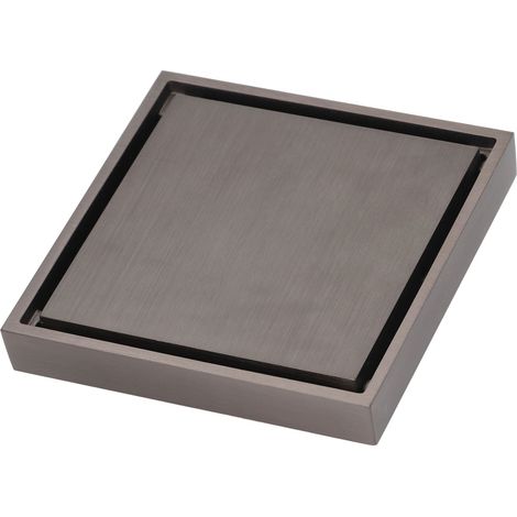 Drain de sol en cuivre inoxydable pour salle de bain et cuisine, évacuation rapide, anti-odeurs et insectes, couleur gris (1/5)