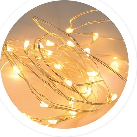 IluminaShop - Guirnalda de Bombillas 13W 8 Funciones IP44  Blanco Calido 3000K (1/2)